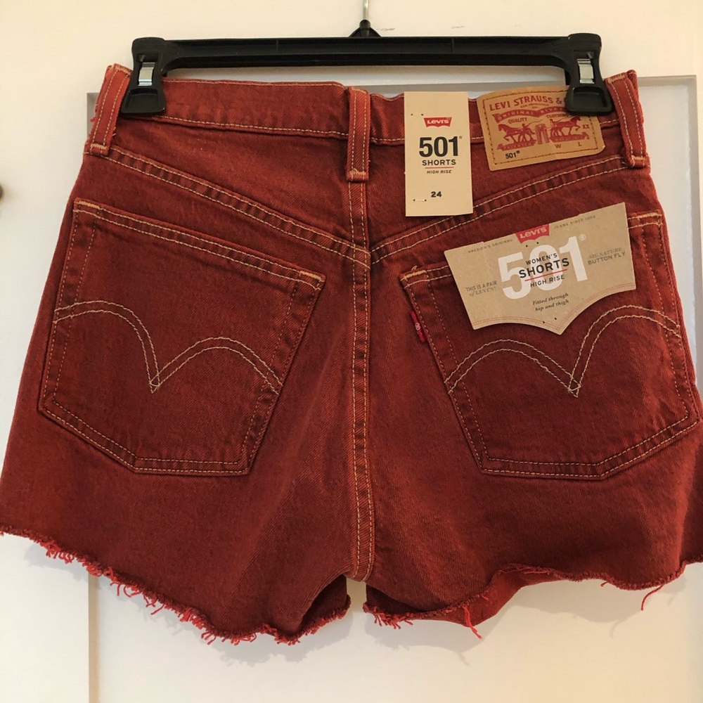 Levi’s Crimson denim shorts